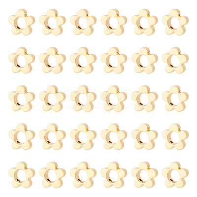 30Pcs Brass Bead Frames KK-DC0002-54-1