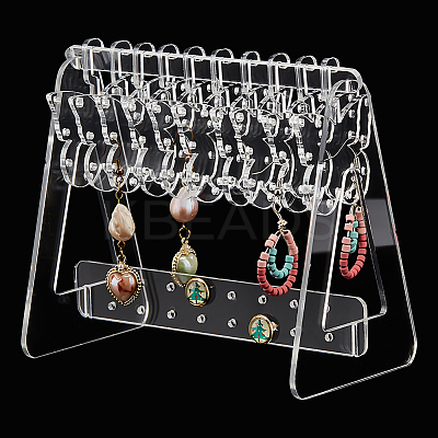 1 Set Transparent Acrylic Earring Display Stands EDIS-PH0001-54A-1