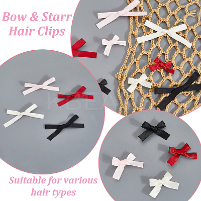 Styles Bowknot Polyester Alligator Hair Clips PHAR-SP0001-11-1