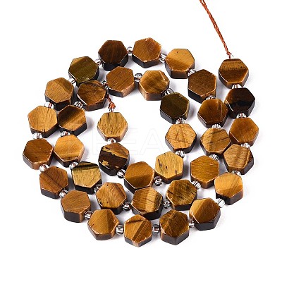 Natural Tiger Eye Beads Strands G-P534-A21-01-1