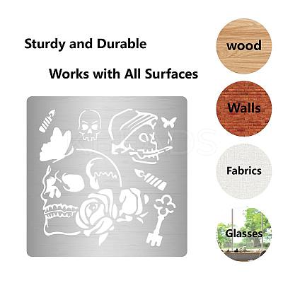 Stainless Steel Cutting Dies Stencils DIY-WH0238-061-1