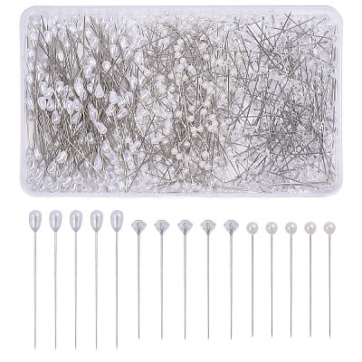 480Pcs 3 Styles Plastic Pins FIND-CA0011-41-1