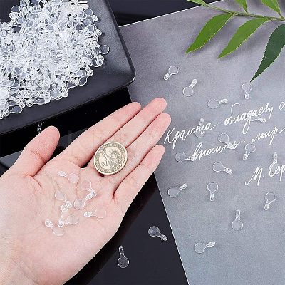 Transparent AS Plastic Pendant Blanks FIND-CA0001-16-1