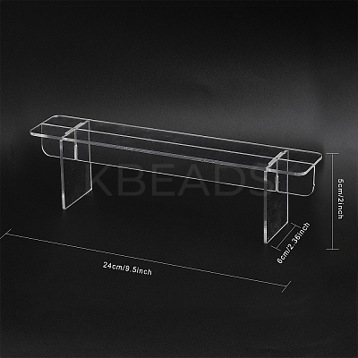 Transparent 1-Tier Acrylic Action Figure Display Risers ODIS-WH0026-21A-1