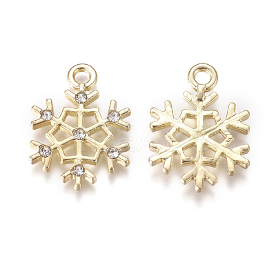 Golden Plated Alloy Pendants X-PALLOY-L228-012G-1