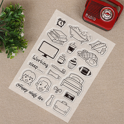 Acrylic Stamps DIY-GL0001-27-1