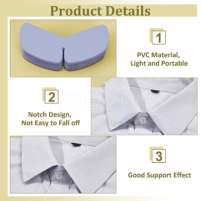 PVC Shirt Collar Shaping Support FIND-WH0159-20B-1