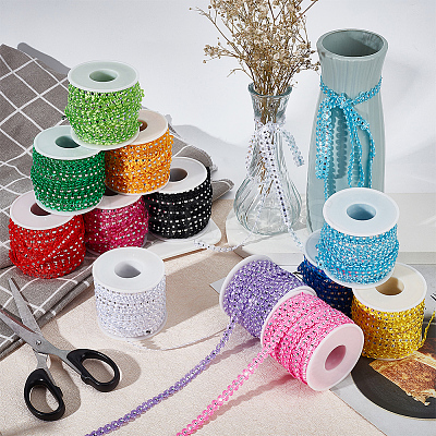 25M Metallic Yarn Lace Ribbons OCOR-GF0003-09F-1