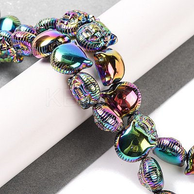 Electroplated Synthetic Non-magnetic Hematite Beads Strands G-Q174-04D-1