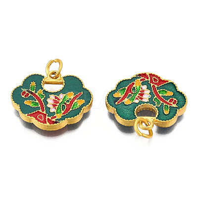 Alloy Enamel Pendants ENAM-N056-050-1