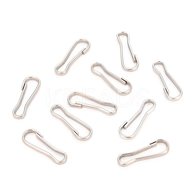 Non-Tarnish 201 Stainless Steel Keychain Clasp Findings X-STAS-H121-18P-A-1