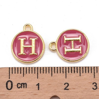 Golden Plated Alloy Enamel Charms LS-ENAM-S118-08H-1