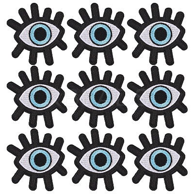 9Pcs Computerized Embroidery Cloth Patches PATC-FH0001-28A-1