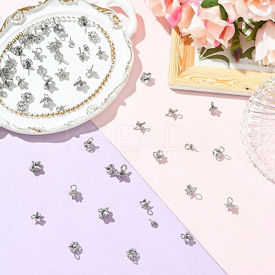 60Pcs 6 Styles 304 & 201 Stainless Steel Cup Peg Bails STAS-CJ0003-07-1