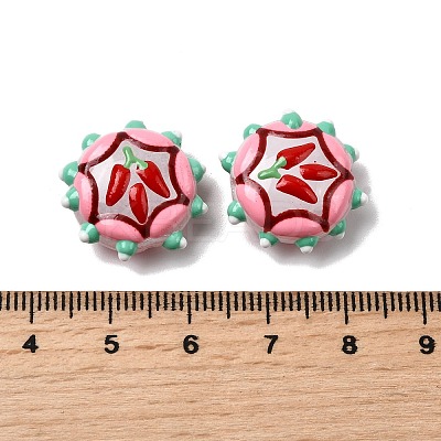Baking Paint Glass Enamel Beads LAMP-K039-34K-1