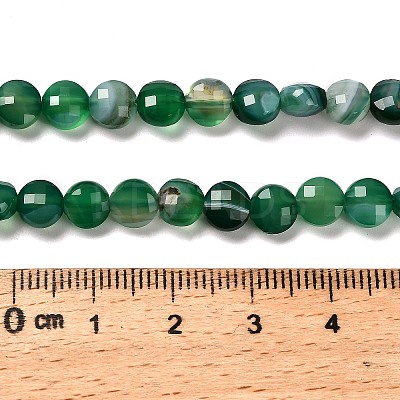 Natural Banded Agate(Dyed & Heated) Beads Strands G-C179-A6mm-22-1