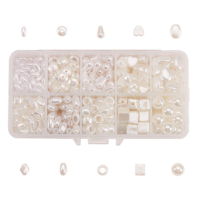 Large Hole Round Imitation Pearl Acrylic Beads OACR-CJ0001-09-1