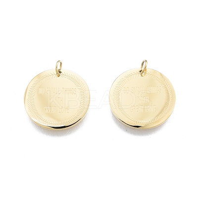 Ion Plating(IP) 304 Stainless Steel Pendants STAS-T060-37G-1