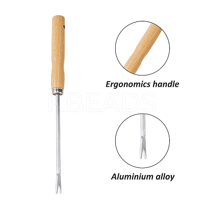 430 Stainless Steel Root Picker AJEW-WH0270-310-1