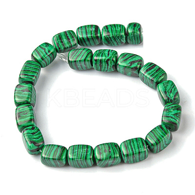 Synthetic Malachite Beads Strands G-F743-02J-1