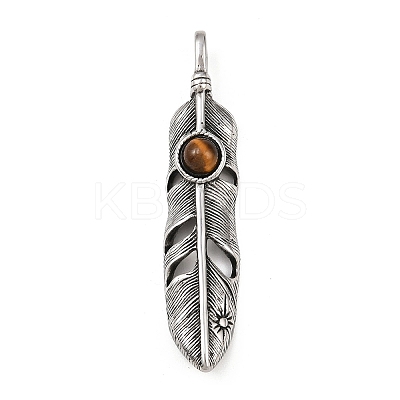 Natural Tiger Eye Big Pendants STAS-Z171-13AS-1