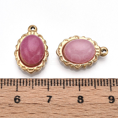 Dyed Natural White Jade Pendants STAS-T064-61B-1
