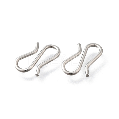 304 Stainless Steel S-Hook Clasps LS-STAS-U051-05P-1