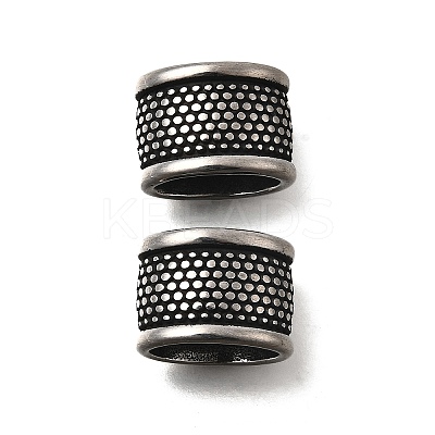 304 Stainless Steel Tube Beads STAS-D382-09AS-1