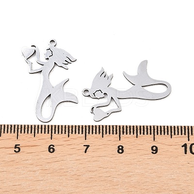 201 Stainless Steel Pendants STAS-I364-06P-1