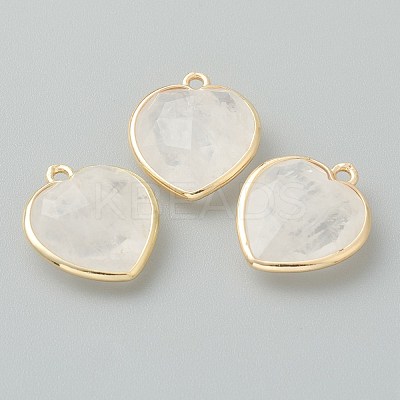 Natural Quartz Crystal Pendants G-B009-03G-D-1