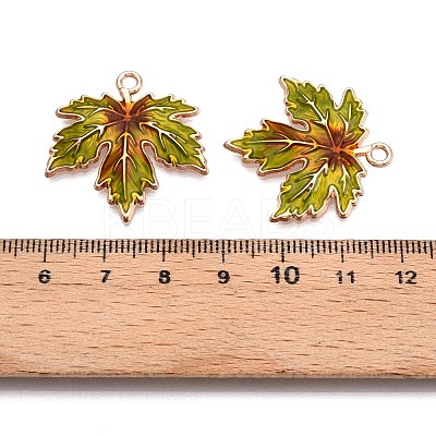 Thanksgiving Day Theme Alloy Enamel Pendants ENAM-T020-52E-01-1