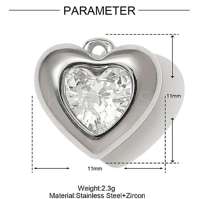 304 Stainless Steel Glass Pendants GLAA-OY001-37P-1