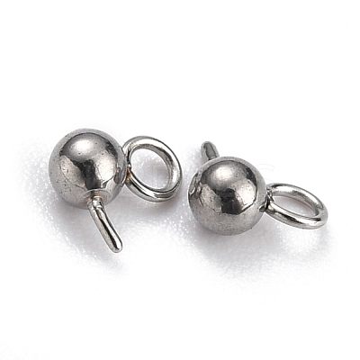 Non-Tarnish 304 Stainless Steel Ball Post Stud Earring Findings STAS-Z035-02P-A-1