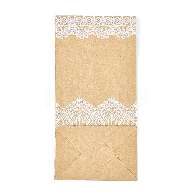 Lace Pattern Eco-Friendly Kraft Paper Bags LS-AJEW-M207-B01-01-1