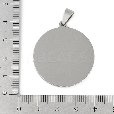 Non-Tarnish 201 Stainless Steel Pendant Cabochon Settings STAS-L279-009P-1
