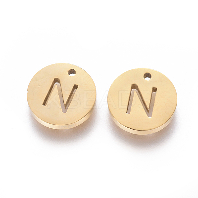 Ion Plating(IP) 304 Stainless Steel Charms STAS-I120-10N-G-1