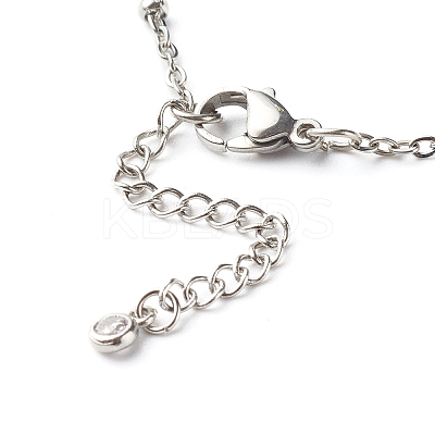 Tarnish Resistant 304 Stainless Steel Paperclip & Satellite Chains Bracelet Set X-BJEW-JB06524-1