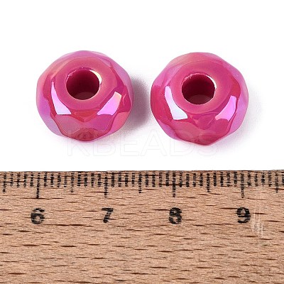 Opaque Acrylic European Beads OACR-E033-23I-1