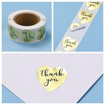 1 Inch Thank You Stickers DIY-G021-13C-1