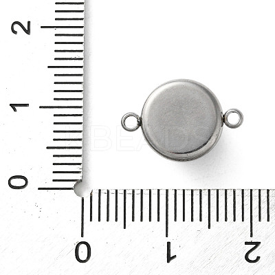 304 Stainless Steel & Acrylic Blue Evil Eye Connector Charms LS-STAS-M091-01P-1