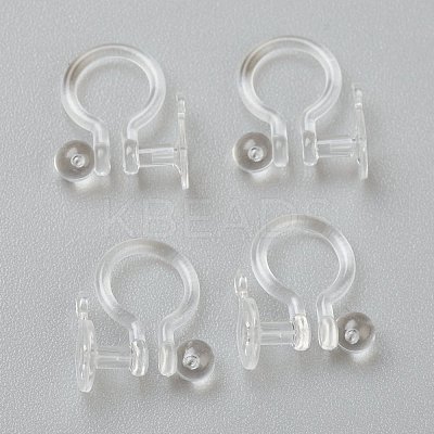 Plastic Clip-on Earring Findings X-KY-P001-08-1