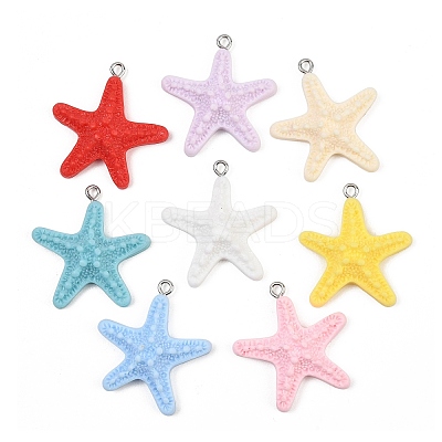 Opaque Resin Pendants RE-CBAF00C-05P-1