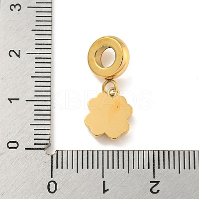 Ion Plating(IP) 304 Stainless Steel European Dangle Charms STAS-U005-41G-1