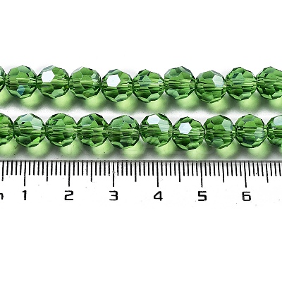 Electroplate Transparent Glass Beads Strands LS-EGLA-A035-T8mm-A11-1
