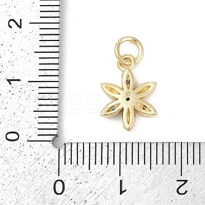 Rack Plating Brass Micro Pave Cubic Zirconia Pendants KK-H509-23G-04-1
