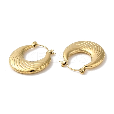 Rack Plating 304 Stainless Steel Hoop Earrings for Women EJEW-Z026-19G-1