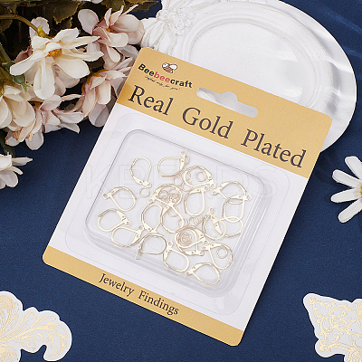 20Pcs Brass Leverback Earring Findings KK-BBC0023-86-1