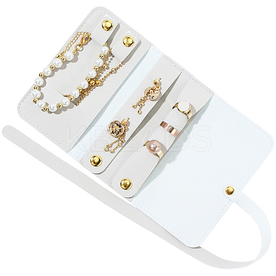 PU Imitation Leather Jewelry Rolls for Earrings Bracelets Necklaces AJEW-WH20020-456A-1