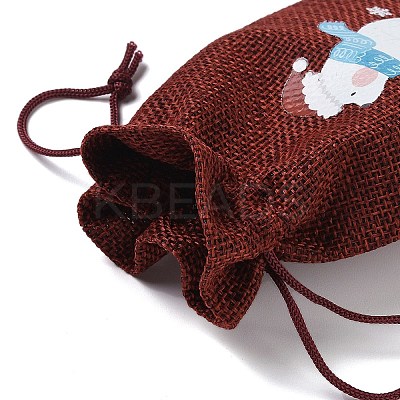 Christmas Theme Jute Cloth Storage Bags LS-ABAG-F010-01A-04-1