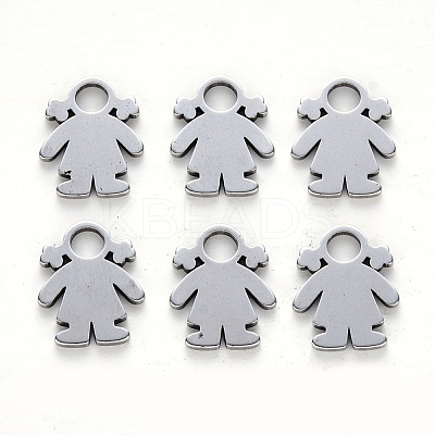 Tarnish Resistant 304 Stainless Steel Charms X-STAS-N092-24-1